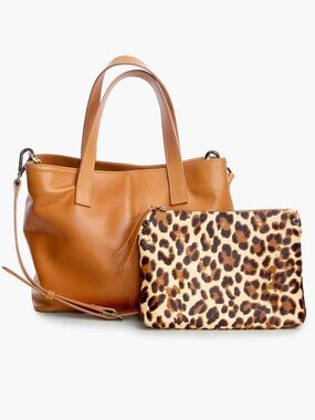 ABLE Annie Tote with Leopard “Fun” Pouch